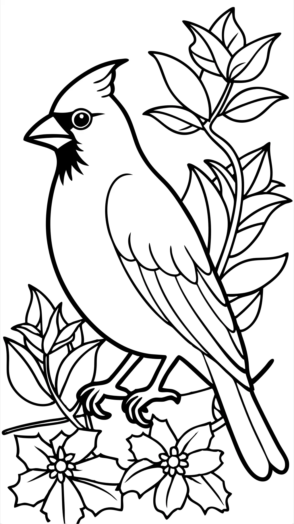 cardinal bird coloring pages